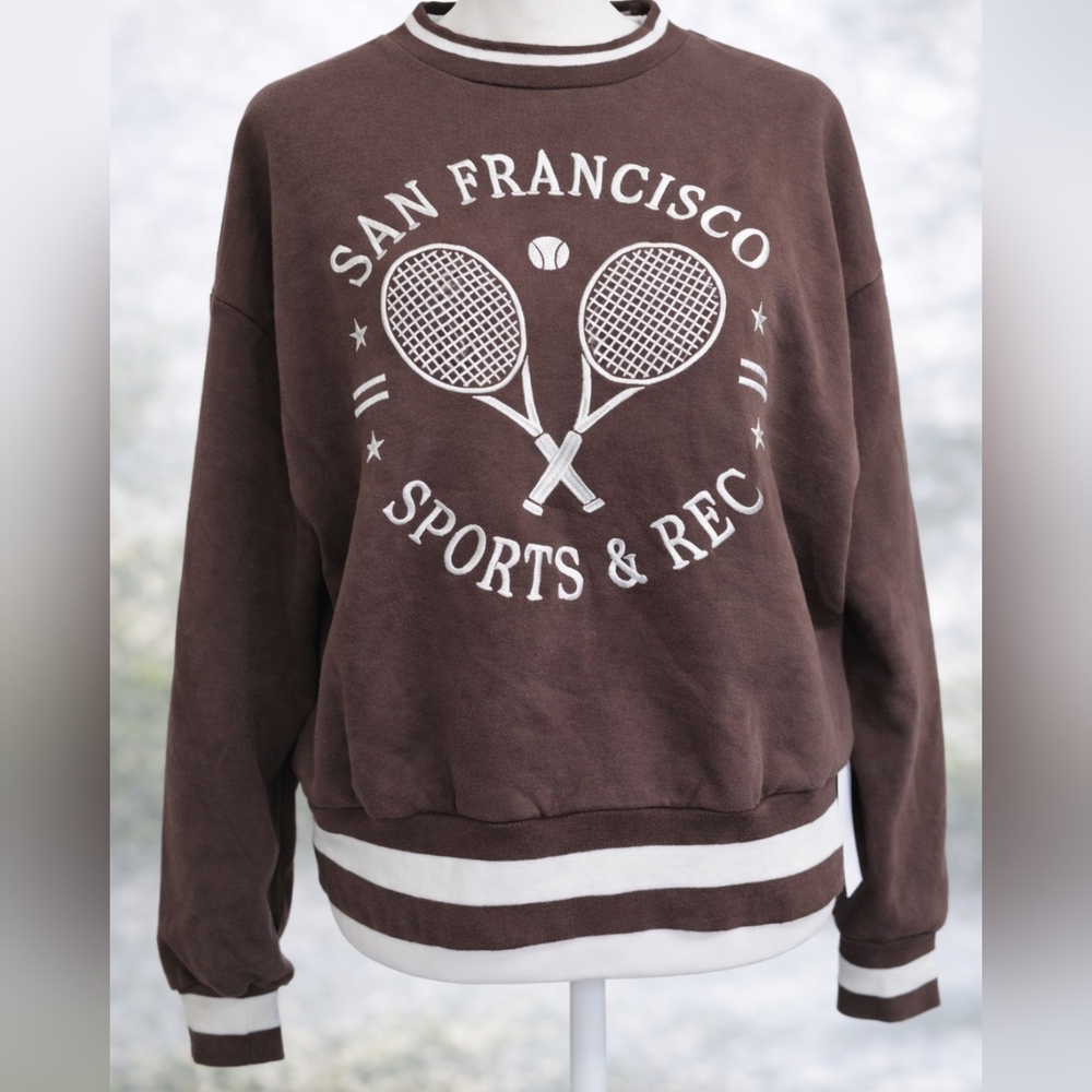 Better Together Sports & Rec Tennis Varsity Crewneck Sweatshirt
